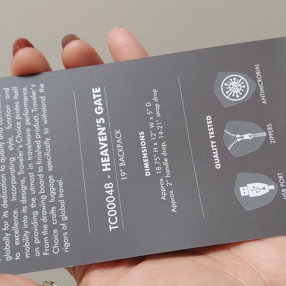 BLACK 19" BACKPACK 🎒 - Picture 7 of 8
